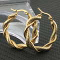 Golden Twisted Earrings