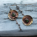 Vintage faded brown ear accessories