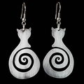 Vintage Twisted Cat Earrings