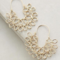 Vintage Gold Hollow Mandala Earrings