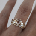 Gold Bezel Single Stone Ring