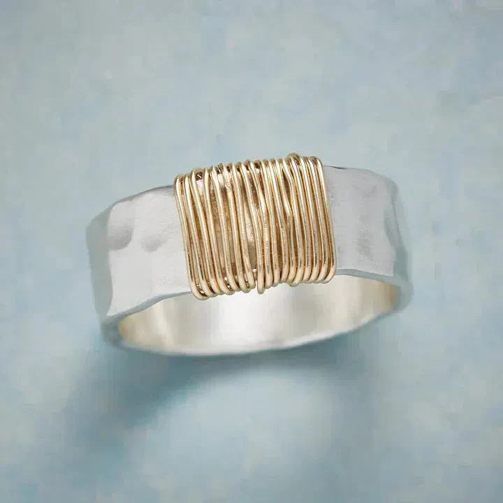 Vintage Goldfaden Band in Silver