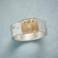 Silver and Gold Wire Wrapped Band
