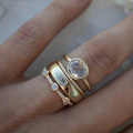 Vintage Gold and Zirconia Ring Collection