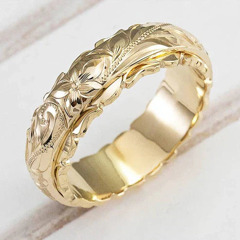 Vintage Golden Blossom Ring
