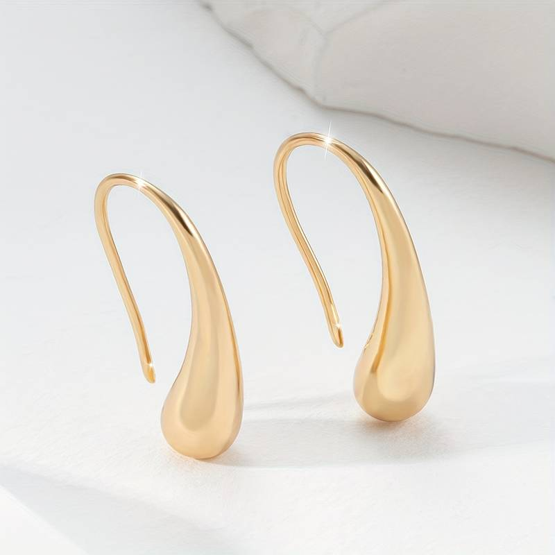 Certainly! Here's a slightly edited version:

Vintage Gold "Drop" Earrings