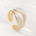 Vintage White Gold Band
