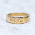 Sterling Night Band in Vintage Gold