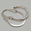 Vintage Silver Circle Earrings