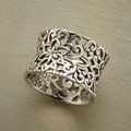 Ornate Filigree Silver Ring
