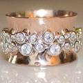 Vintage Zirconia Belt Pink Ring