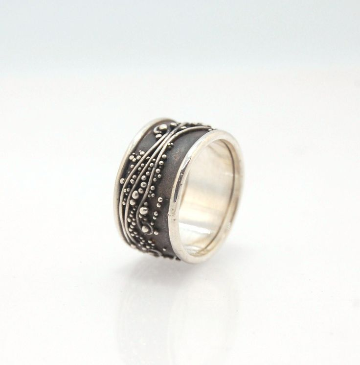 Vintage Dark Silver Band