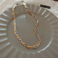 Elegant necklace crafted from gold and silver