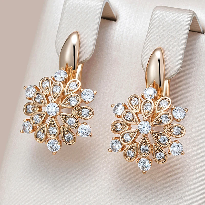 Elegant Shiny Golden Earrings