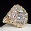 Round Gold Vintage Diamond Ring
