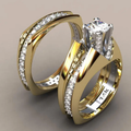Vintage Gold and Crystal Ring Collection