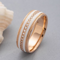 Vintage Gold and Ivory Band