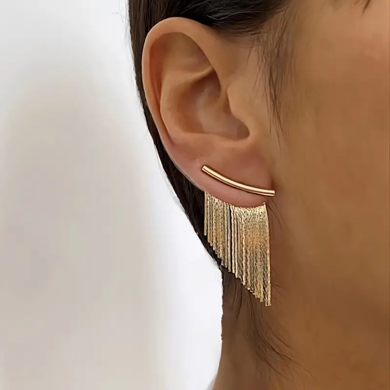 Vintage Gold Drape Earrings