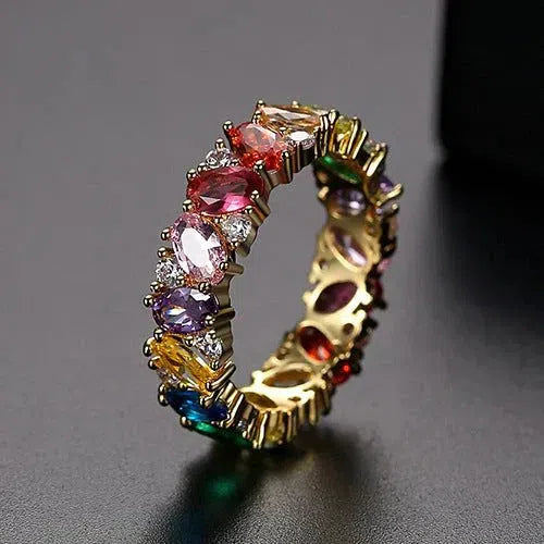 Vintage Multicolored Zircon Ring