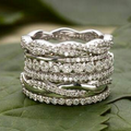Vintage Stacked Zirconia Ring