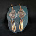 Bronzed Vintage Dangling Earrings