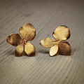 Vintage Gold Floral Earrings