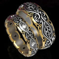 Vintage Pair of Gold & Silver Rings