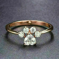 Vintage Zirconia Paw Band