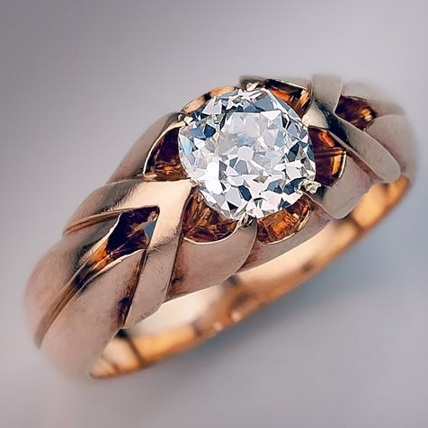 Vintage Crystal Rose Ring
