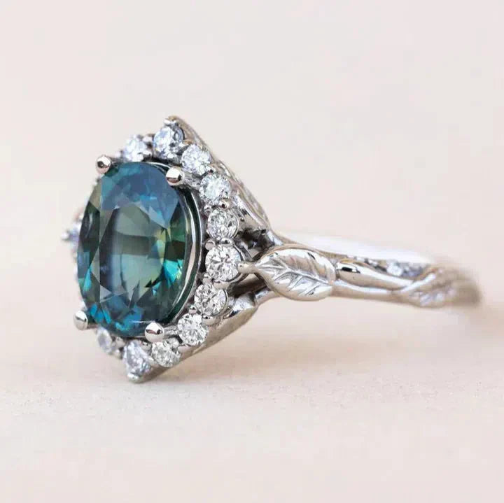 Brilliant Blue Antique Ring