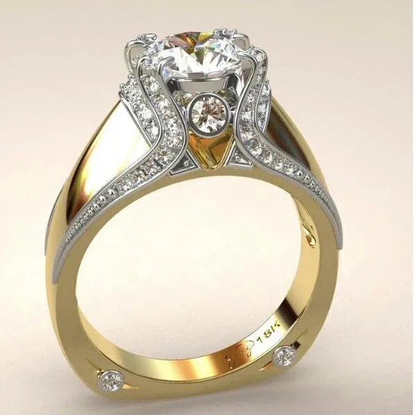 Golden Ring with a Vintage Look