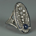 Vintage Shimmering Oval Ring