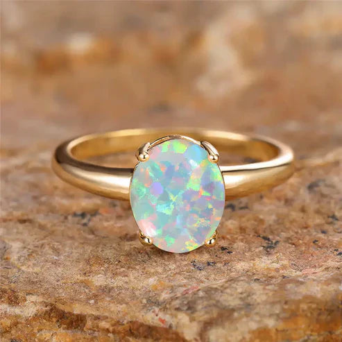 Vintage Golden Opal Ring