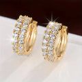 Bright Gold Stud Earring