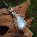 Antique Moonstone Pendant Necklace