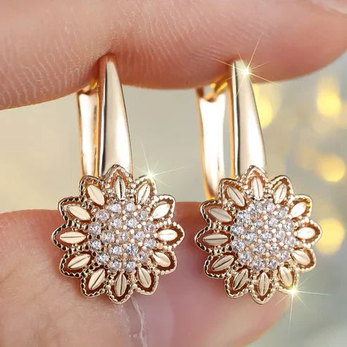 Starlight Blossom Gold Earrings
