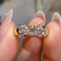 Golden Sparkle Tie Ring