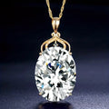 White Glass and Gold Necklace