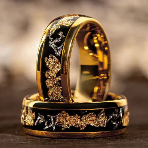 Golden Elegant Ring Set
