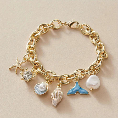 Golden Ocean Shell Bracelets