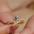 Crown Radiant Gold Ring