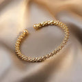 Gold Bright Bracelet Open