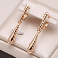 Elegant Golden Teardrop Earrings