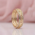 Radiant Hollow Golden Band
