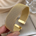 Open Gold Mesh Bracelet