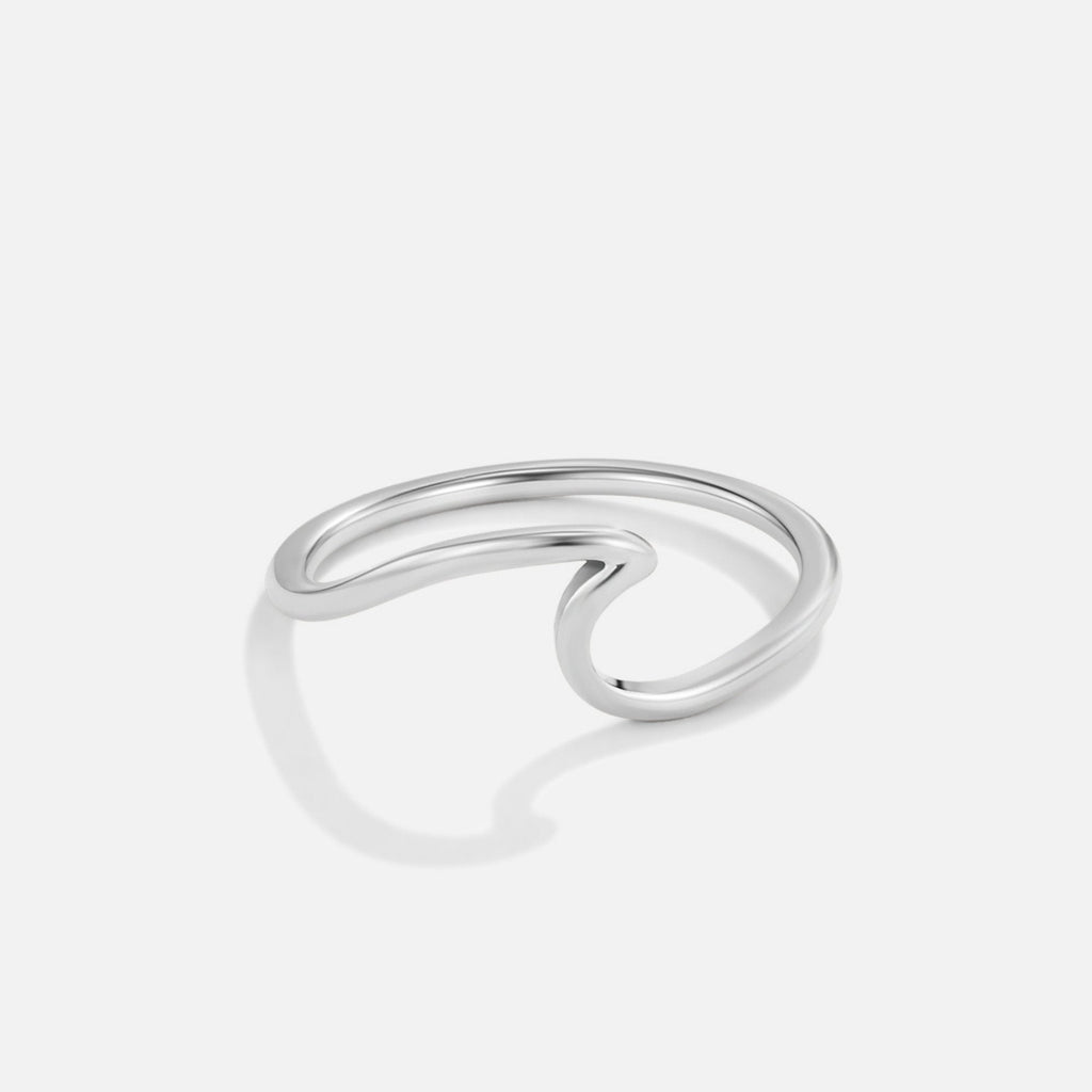 Silver Minimalist Adjustable Ring