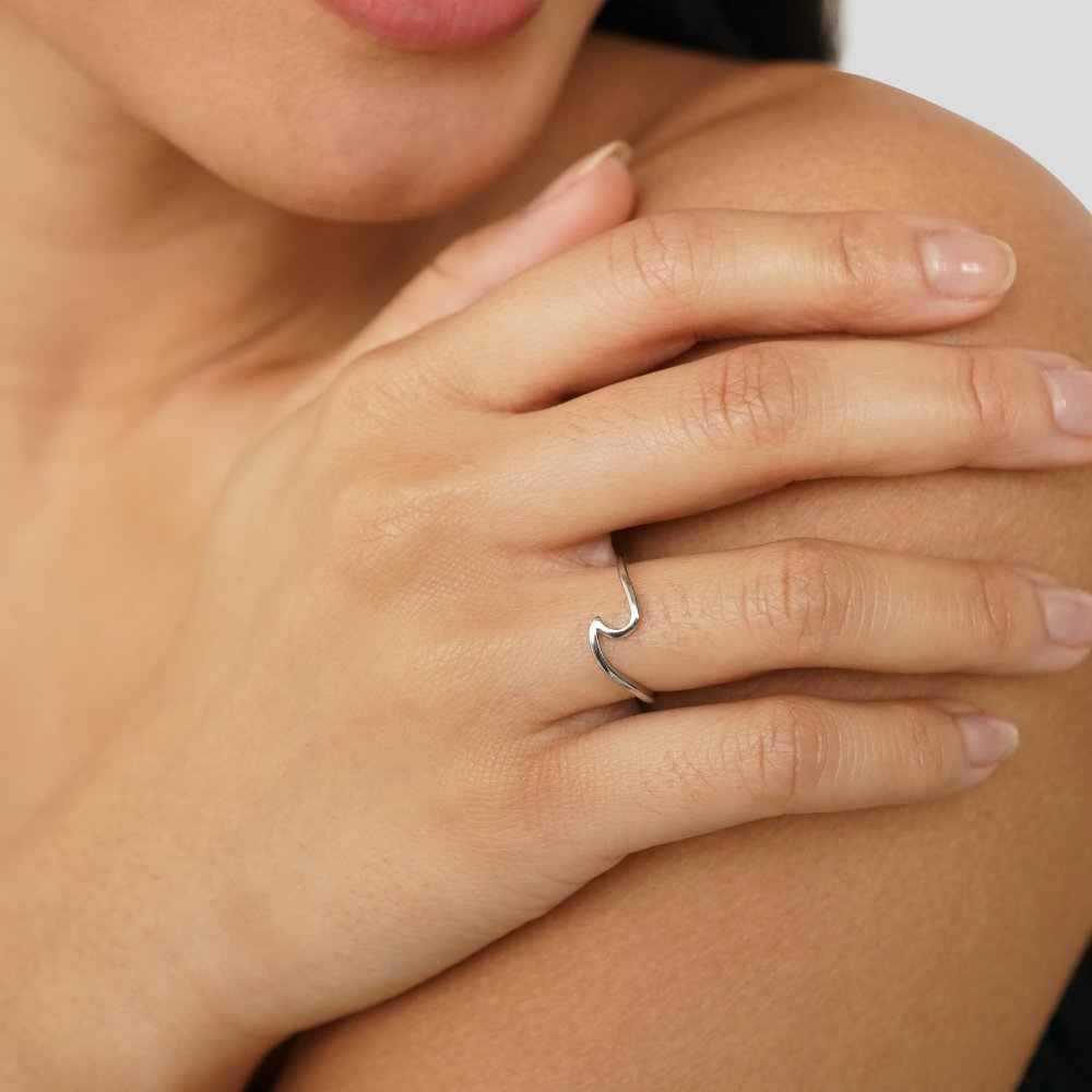Silver Minimalist Adjustable Ring