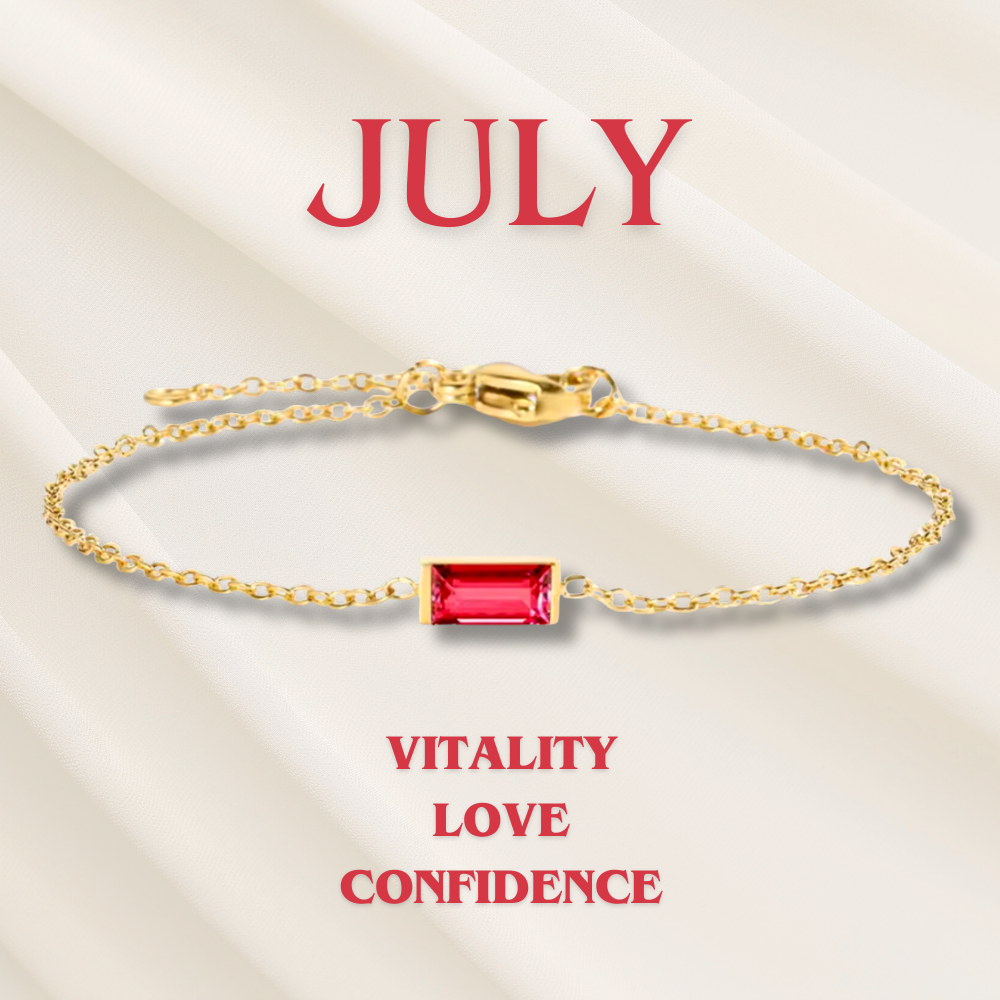 Heartline Gemstone Bracelet