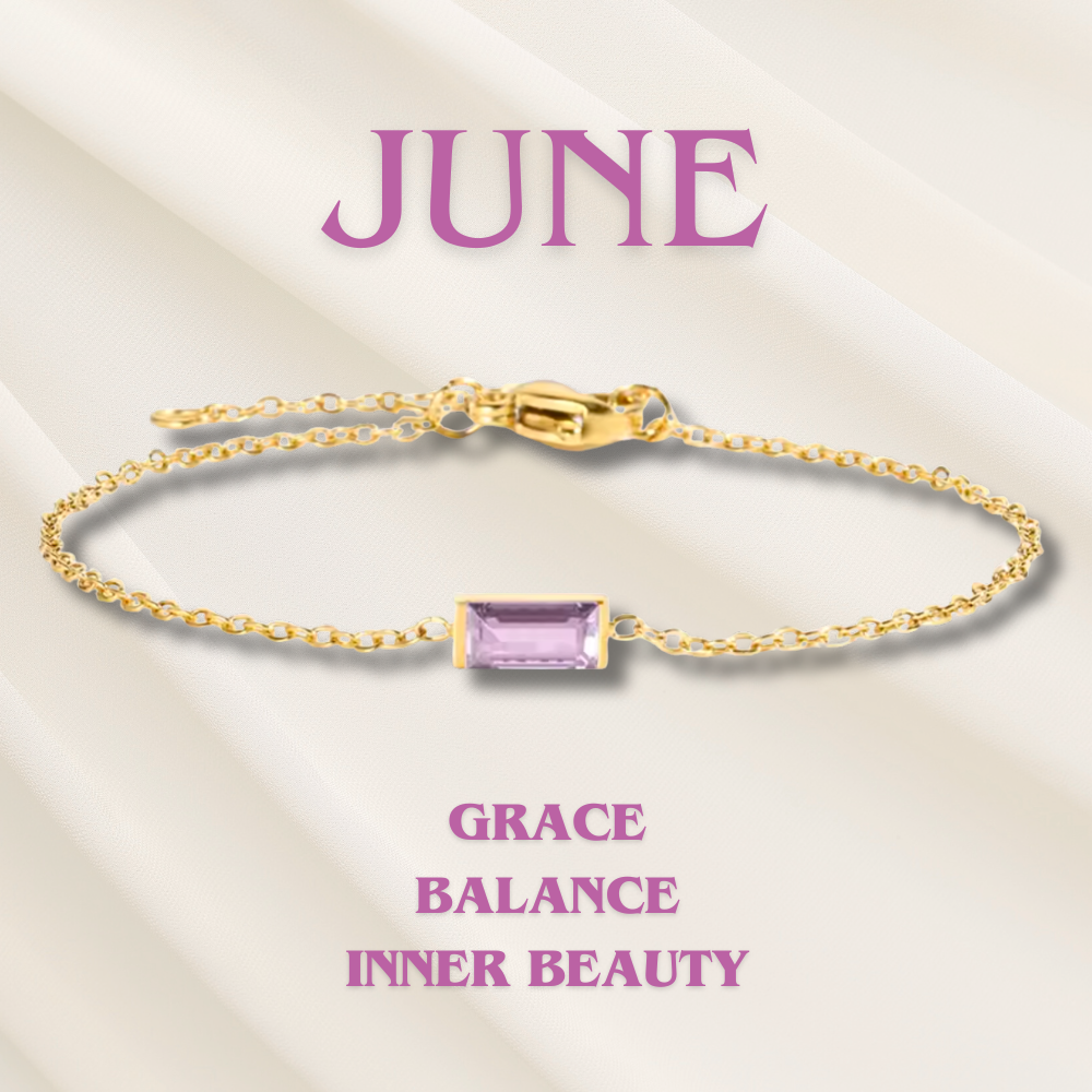 Heartline Gemstone Bracelet