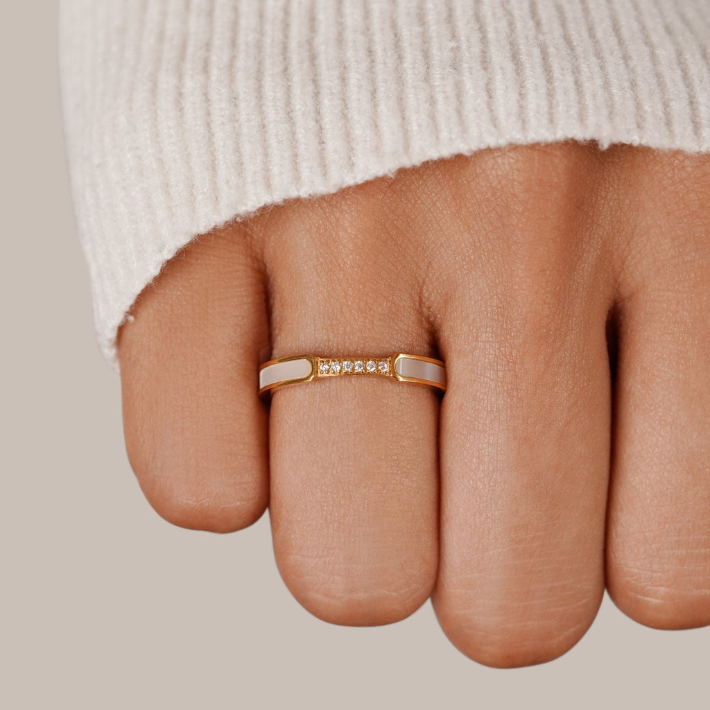 Gold Inlay Band Ring -> Gold Inlay Ring Band